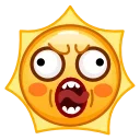 Емодзі Sun Emoji 😮