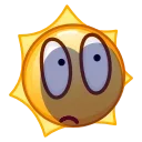 Эмодзи Sun Emoji 🌘