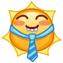 Емодзі Sun Emoji 👔