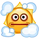 Sun Emoji  sticker 😮‍💨
