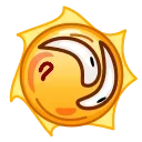 Стикер Sun Emoji  🙃