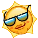 Стикер Sun Emoji  😎