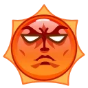 Стикер Sun Emoji  😡