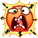Стікер Sun Emoji 🤬