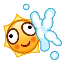 Стикер Sun Emoji  👌