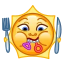 Стікер Sun Emoji 🍽