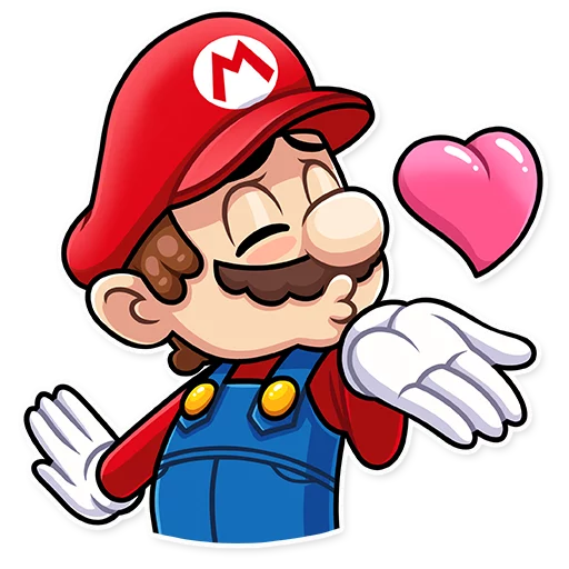 Стикер It's-a Me, Mario! 😘