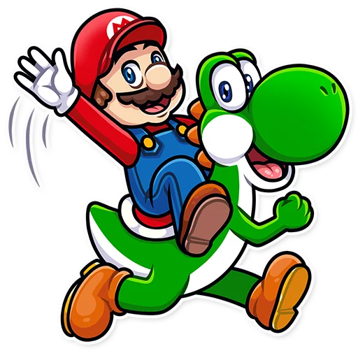 Стикер Telegram «It's-a Me, Mario!» 👋