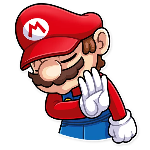 It's-a Me, Mario! stiker 🙅‍♂️