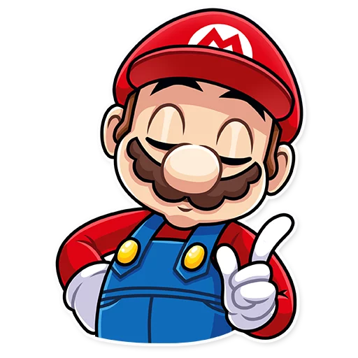 Стикер It's-a Me, Mario! 👆
