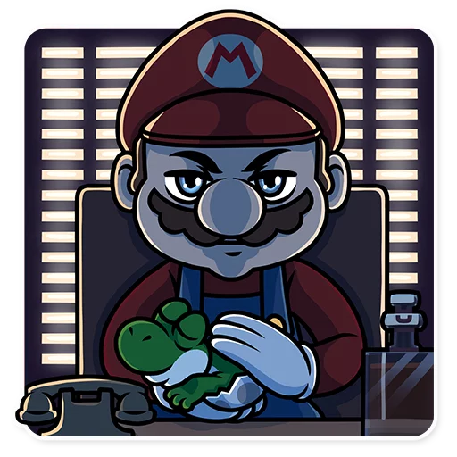 Стікер It's-a Me, Mario! 😈
