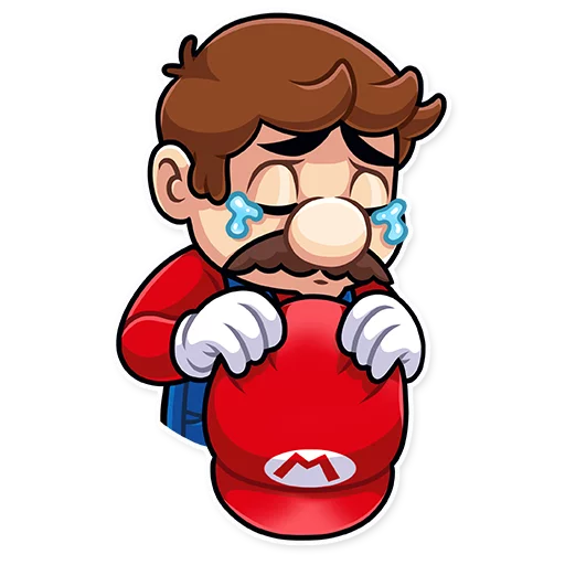 Стикер It's-a Me, Mario! 😢
