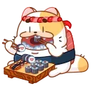 Эмодзи Sushi Cat 😋