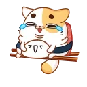Емодзі телеграм Sushi cat