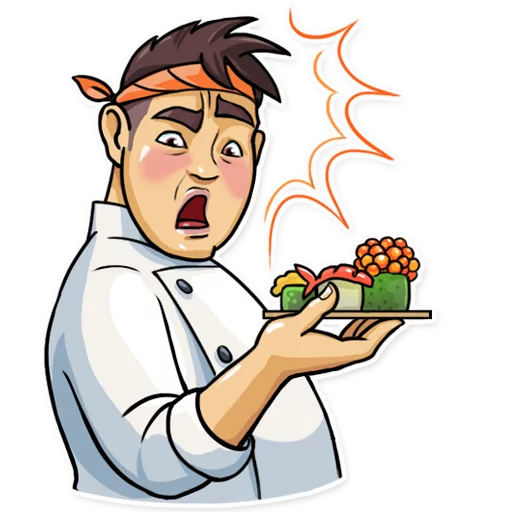 Эмодзи Sushi Chef 