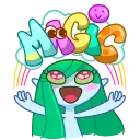 Water Lily emoji 🌈
