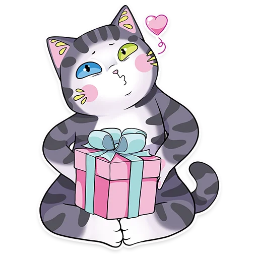 Telegram stiker «Sweet Cat» 🎁