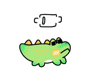 Эмодзи Sweet Croc 🔋