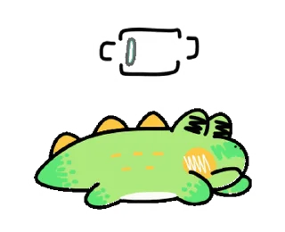Sweet Croc emoji 🔋