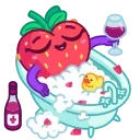 Sweety Strawberry emoji 😌