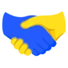 Symbols of UA  emoji 🤝