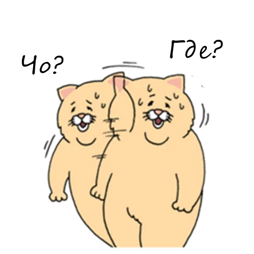Стікер Telegram «Sad Fat Cat» ❓