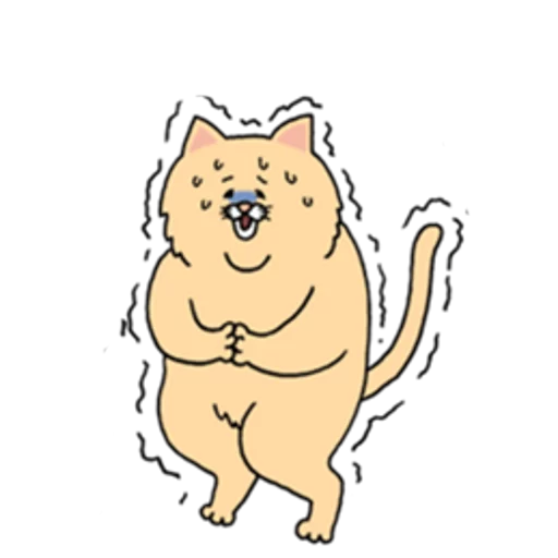 Telegram stiker «Sad Fat Cat» 😱