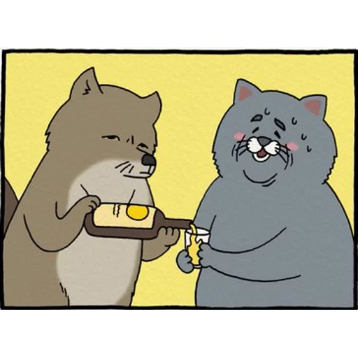 Telegram stiker «Sad Fat Cat» 🌚
