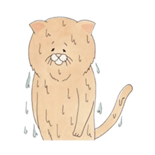 Стикер Sad Fat Cat 😰