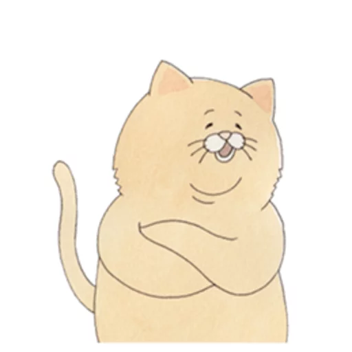 Стикер Telegram «Sad Fat Cat» 