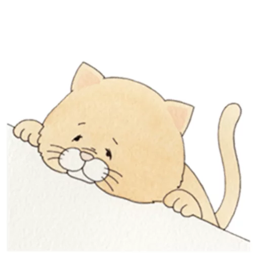 Стикер Telegram «Sad Fat Cat» 