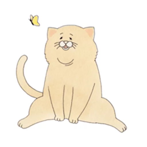 Эмодзи Sad Fat Cat 😌