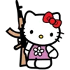 Telegram emoji «Hello Kitty» 🔫