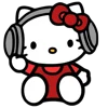 Эмодзи Hello Kitty 🎤