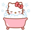 Telegram emojisi «Hello Kitty» 🛀