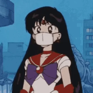 Эмодзи Sailor Moon  😷