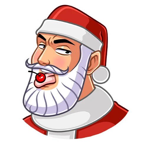 Стікер Telegram «Секретный Санта» 🍒