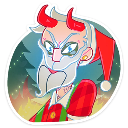 Telegram Sticker «Санта » 😡