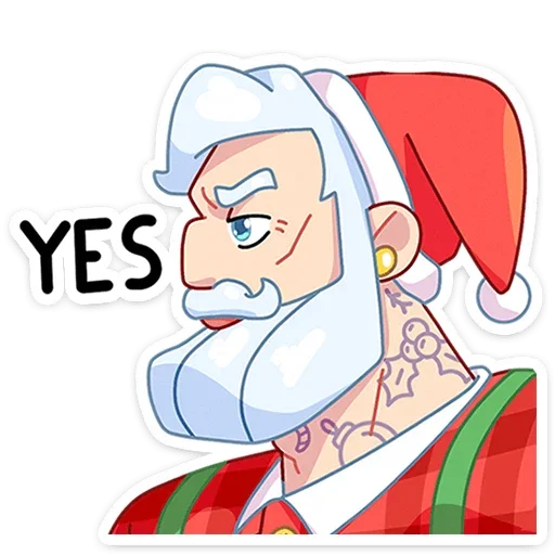 Telegram Sticker «Санта » 👍