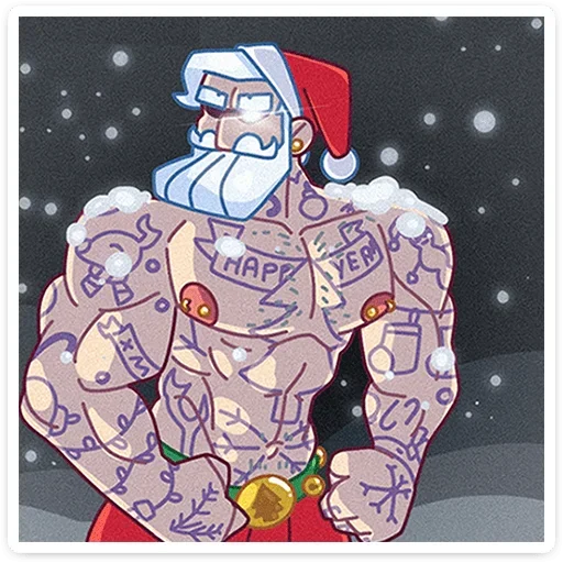 Санта  sticker 💪