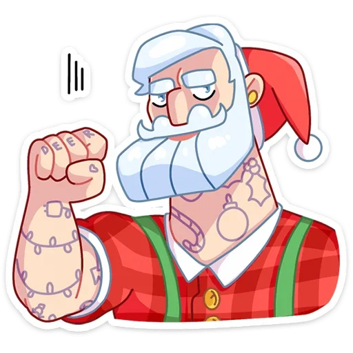 Санта  sticker 👊
