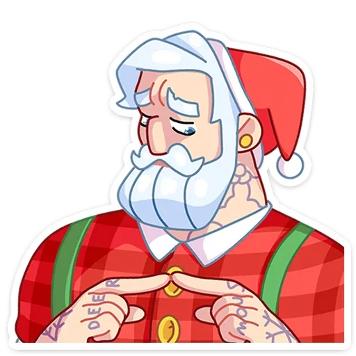 Стикер Telegram «Санта» ☹️