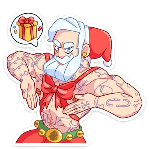 Telegram stiker «Санта» 🎁
