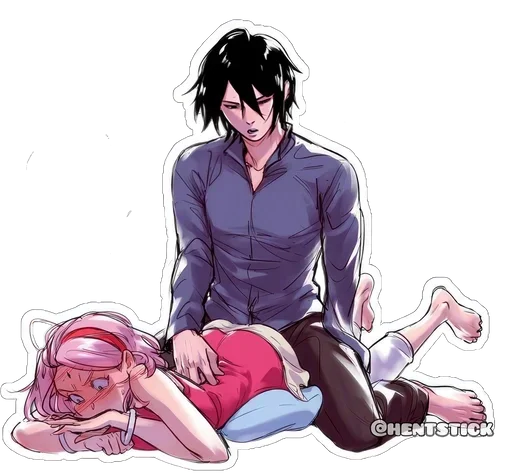 Стикер Sasuke & Sakura 🥰