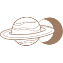 Saturn  emoji 🌜