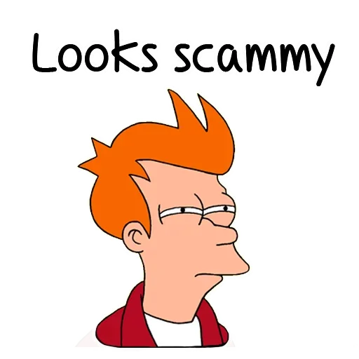 Telegram Sticker «scam alert» 😌