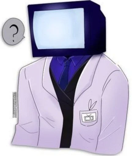 scientist tv man / skibidi toilet emoji 🌟
