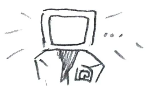 scientist tv man / skibidi toilet stiker 🤍