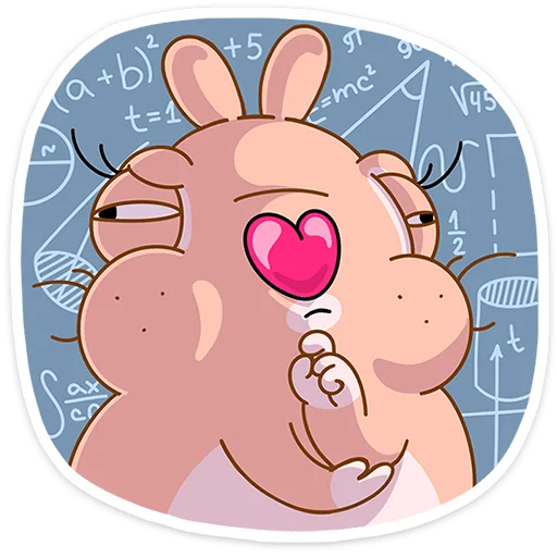 Telegram Sticker «Кролик Себастьян» 🤔