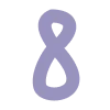Фиолетовый шрифт emoji 8️⃣